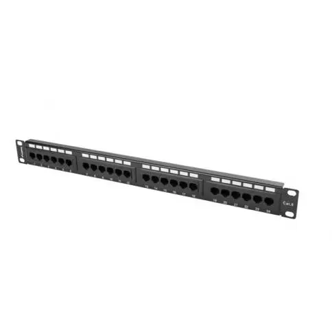 LANBERG Patch Panel Lanberg PPU6-1024-B, 19inch, 24 porturi, Gri