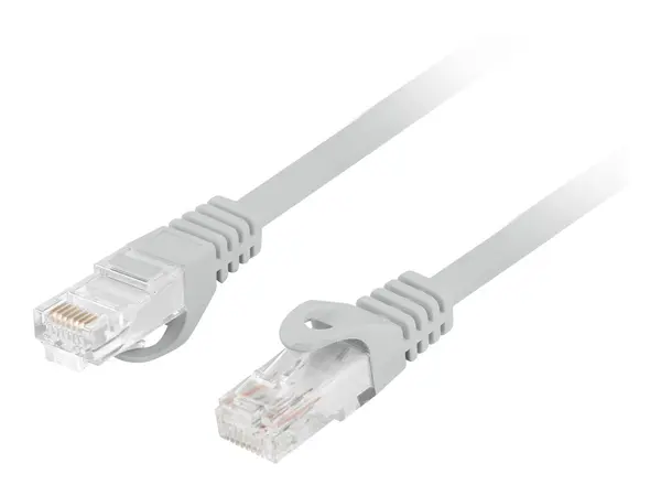 Lanberg PCU6 10CU 0300 S - Patchcord RJ45 Cat.6 UTP LSZH CU 3m Grey (Fluke Passed)