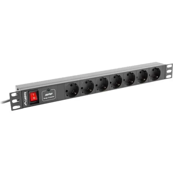 LANBERG PDU Lanberg PDU-07F-0200-IEC-BK, 7x Schuko, Negru