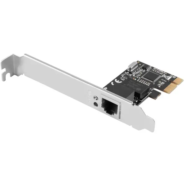 LANBERG Placa de retea Gigabit, Lanberg 43392, low profile, PCI-Express-RJ45, PCI-E X1 1X RJ45 1GB RTL8111C