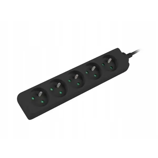 LANBERG Prelungitor, Lanberg, 2500 W, 5 prize, 230 V, 1.5 m, Negru