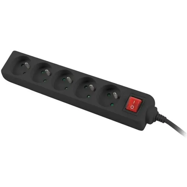LANBERG Prelungitor universal, Lanberg, 5 prize, Lungime 3 m, Negru