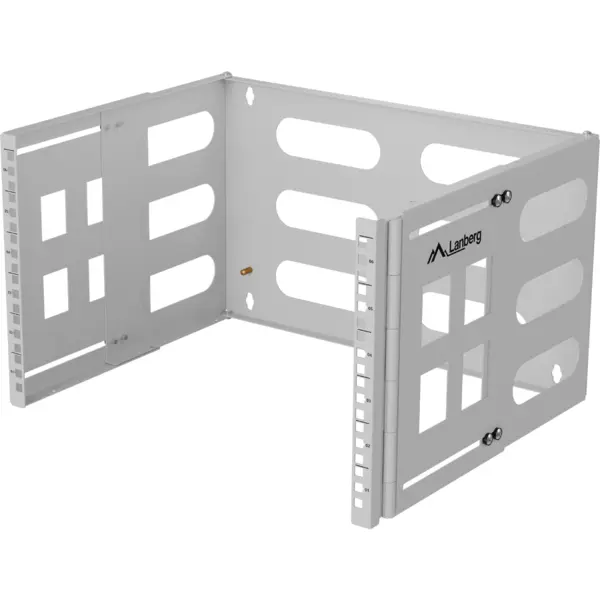 LANBERG Suport pliabil Lanberg FB01-5406-10S, pentru montare pe perete 19 6U 497x400/240, Gri