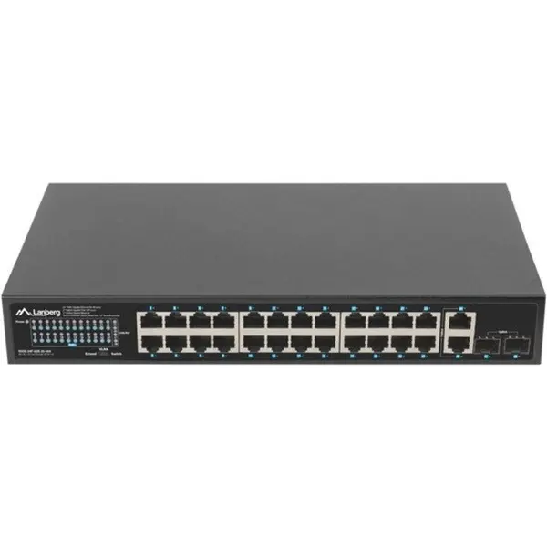 LANBERG Switch Lanberg 24x 1 Gb PoE+, Gigabit Ethernet, 360W