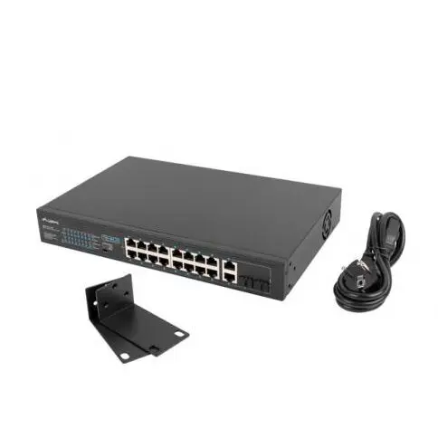 LANBERG Switch Lanberg RSFE-16P-2C-250, 16 porturi