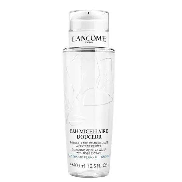 Lancоme Eau Micellaire Douceur Apă micelară de curățare pentru față cu extract de trandafir Volum 400 ml