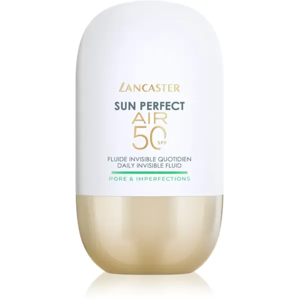 Lancaster Sun Perfect Air 50 Pore & Imperfections lichid protector ultra ușor pentru ten gras si problematic SPF 50 40 ml
