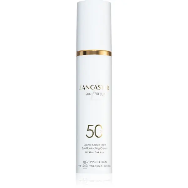Lancaster Sun Perfect Sun Illuminating Cream SPF 50 crema de zi radianta pentru riduri si pete SPF 50 50 ml