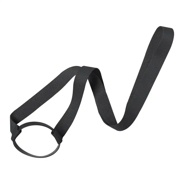 Lancup lanyard cu suport sticlă - negru