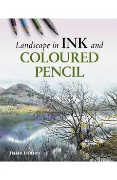 Landscape in Ink and Coloured Pencil - Helen Hanson