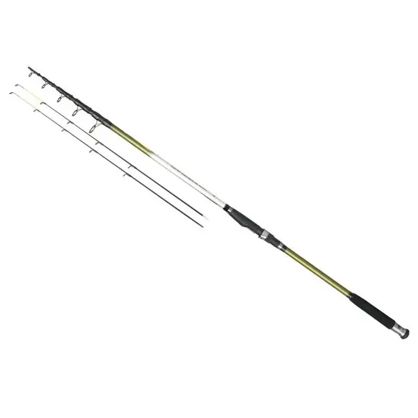 Lanseta Baracuda Infinity Tele Feeder din carbon de 3,6 m, 5 tronsoane + 2 varfuri, putere de aruncare 80-120 g