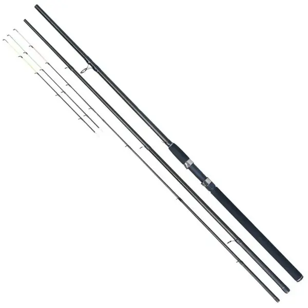 Lanseta Baracuda Storm Feeder din carbon de 3,6 m, 3 tronsoane + 2 varfuri, putere aruncare 40-120 g