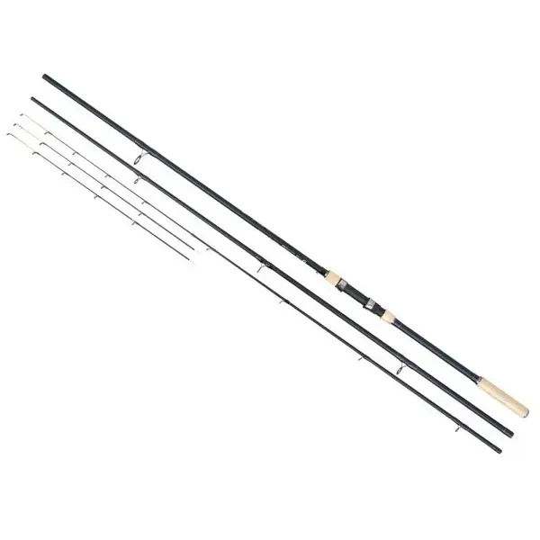 Lanseta Baracuda Stream Feeder din carbon carbon de 3,9 m, 3 tronsoane + 2 varfuri, putere aruncare 160 g