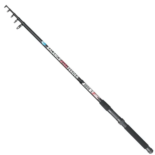 Lanseta Baracuda telescopica Balance Tele Feeder din carbon de 3 m, 6 tronsoane + 3 varfuri, putere aruncare 10-40 g