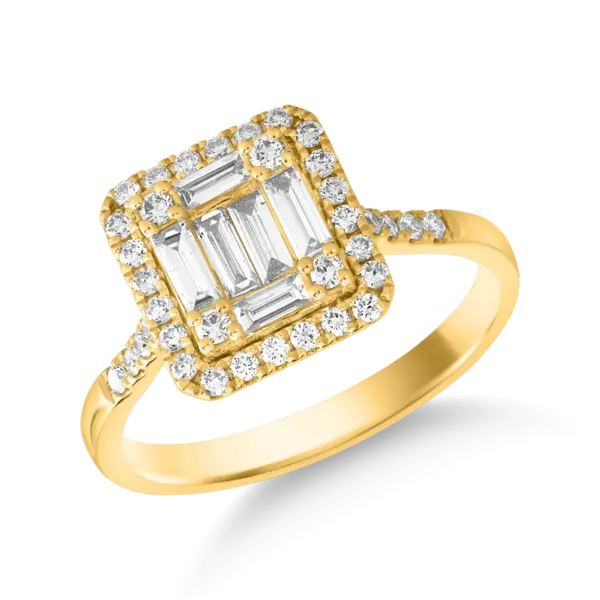 Lant cu pandantiv din aur alb cu diamante de 0.07ct