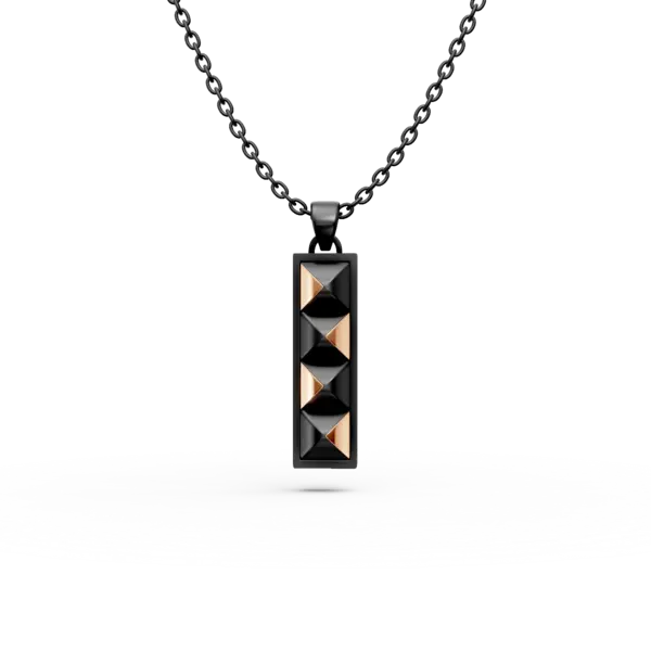 Lant cu pandantiv Golden Titanium