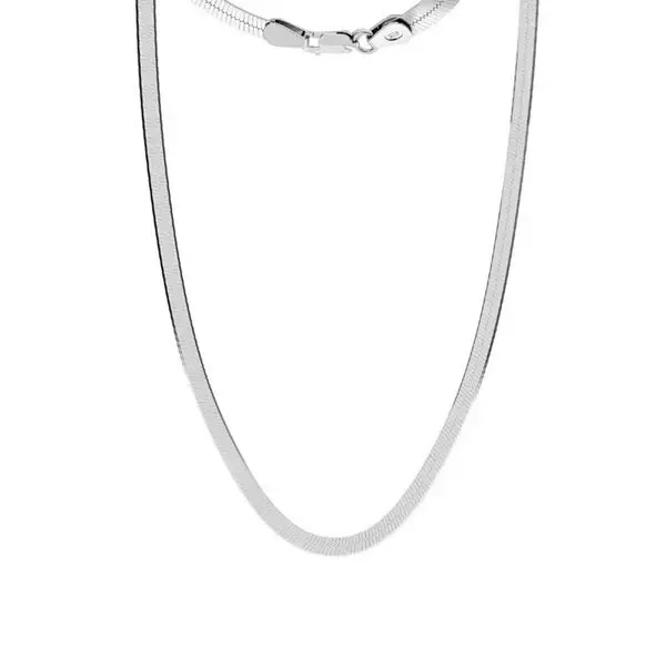 Lant din argint 925 | Model Flat Snake