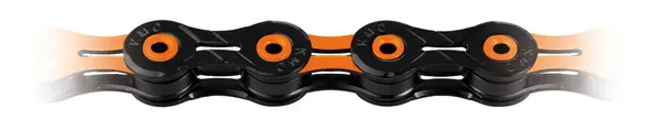 Lant KMC X11SL DLC 116L Bolt-5.5mm 11V Negru Portocaliu