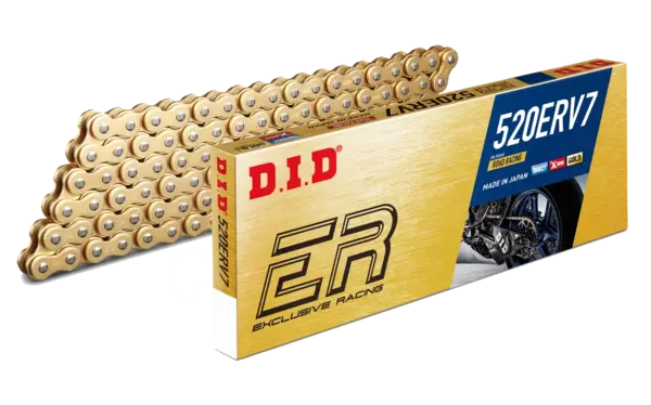 Lant transmisie curse Exclusive D.I.D Chain 520ERV7 120 zale Gold Gold