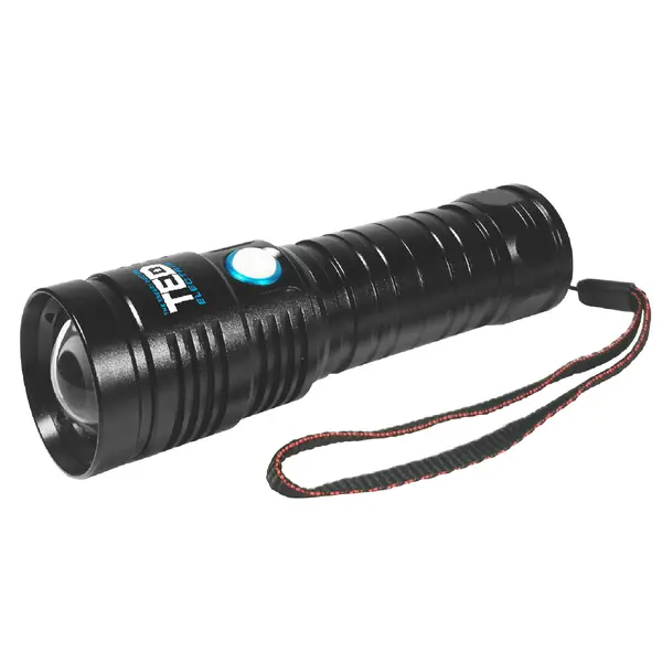 Lanterna cu acumulator 26650 Li-Ion 7000 mAh, ZOOM, 1200 lm, IP65, TED Electric YM-123