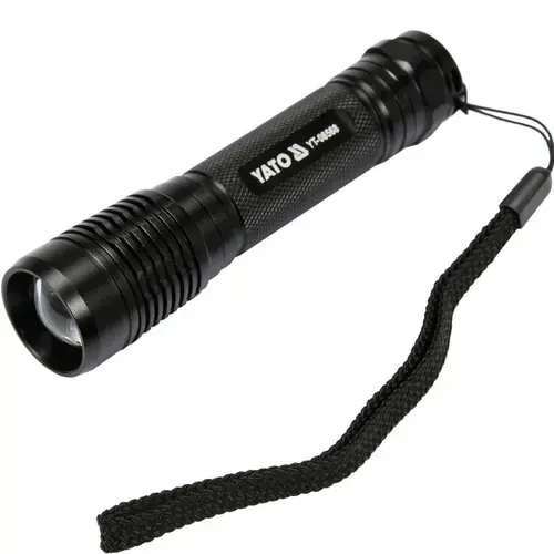 Lanterna cu acumulator, led, Yato YT-08568, XPG3 CREE 6 W, 500 lm, Li-Ion, aluminiu, IPX7