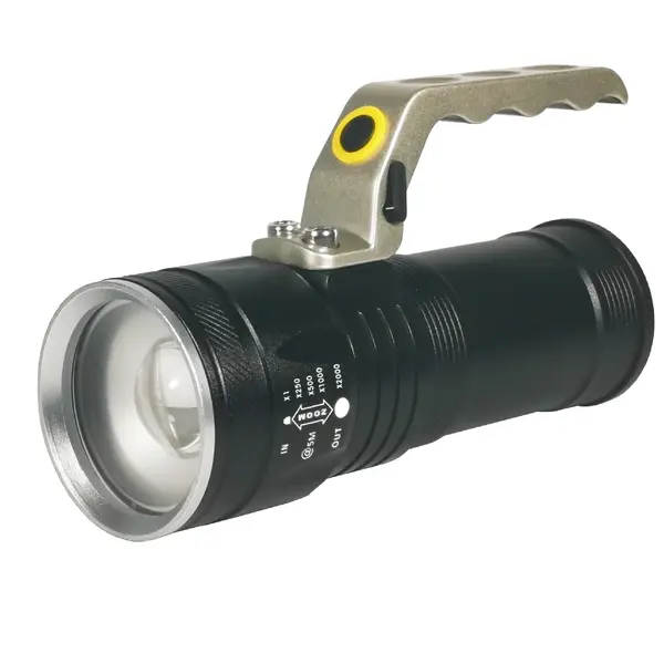 lanterna cu acumulator si zoom, include 3 x 18650, hl-l2-04 ted
