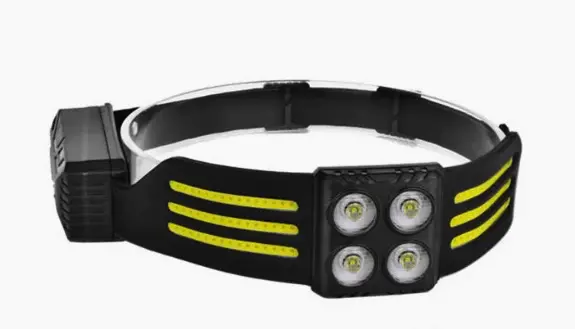 Lanterna de cap 6806 profesionala cu 6 benzi COB si 4 LED Acumulator de 1200mAh Senzor miscare 800 lumeni