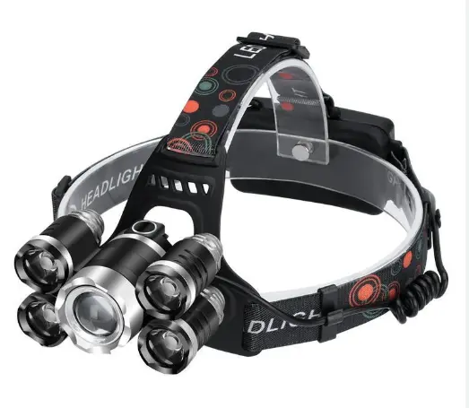 Lanterna de CAP cu zoom T44, LED Q5, COB, T6