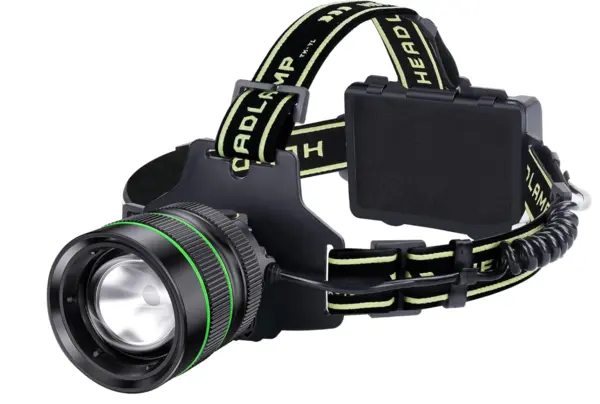 Lanterna de cap LED reincarcabila zoom reglabil 3 acumulatori lumina puternica