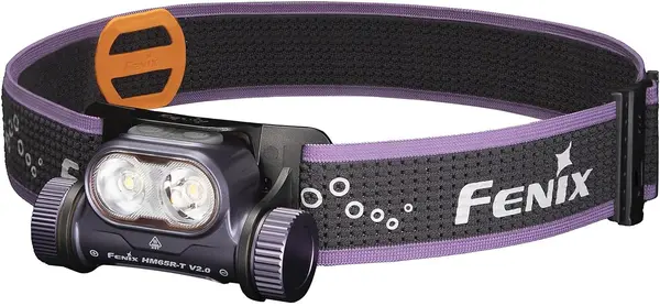 lanternă de frunte Fenix - HM65R-T V2.0 LED, violet închis