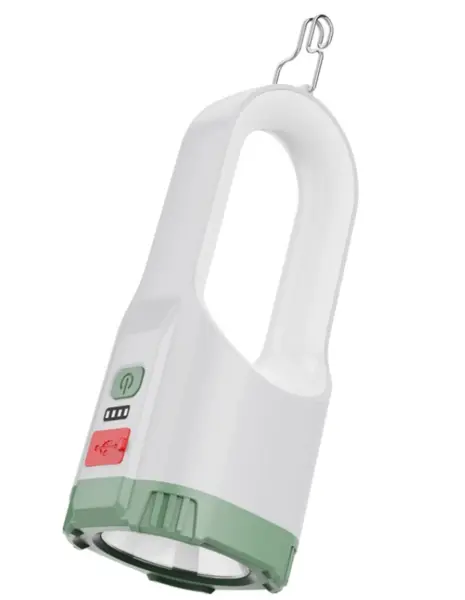 Lanterna de mana CB 2217 cu iluminare RGB incarcare USB si carlig