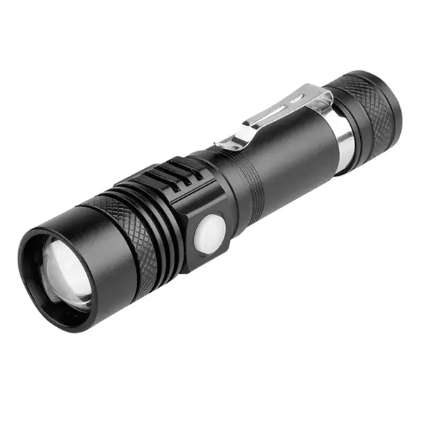 Lanterna de mână cu acumulator Li-Ion 18650, LED CREE T6 10W, zoom și focus, TED Electric FL-95