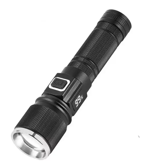Lanterna de mana LED COBA CB S001 4 cu lumina alba albastra rosie