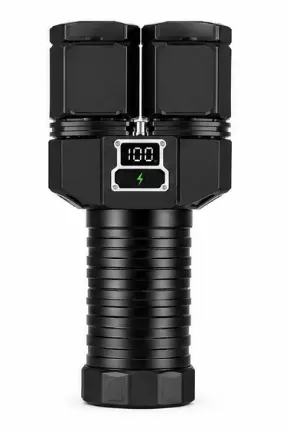 Lanterna de mana LED Profesionala COBA CB 2508 de 1500W 40000mAh 3000m Raza LED Principal + Lumina Laterala