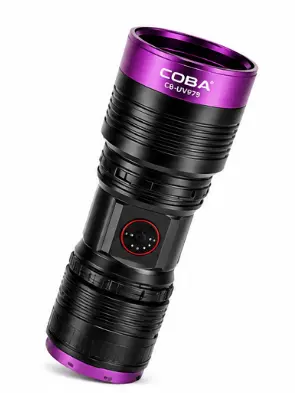 Lanterna de mana UV Profesionala COBA CB UV979 LED UV 4 in 1 Zoom Reglabil 9800 mAh verificare bancnote
