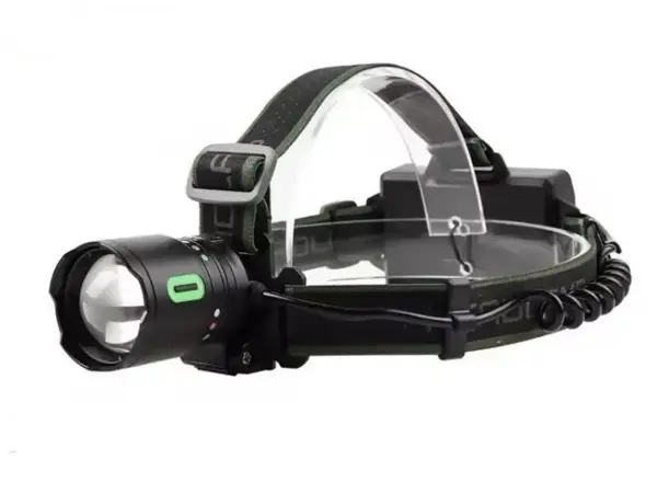 Lanterna frontala LED reincarcabila COBA CB 8117 3 cu trei acumulatori LED COB lateral si power bank
