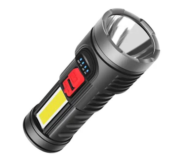 Lanterna LED COB 822 - 10W, 12 COB pe Maner, IPX6, 1200mAh, 4 Moduri, Incarcare USB
