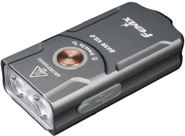 Lanternă pentru breloc Fenix - E03R V2.0, gri