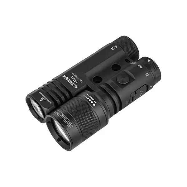 Lanterna profesionala cu cap dublu LEP/LED Acebeam Terminator M1 2.0, 3900 lumeni, 1620 m, lumina rosie