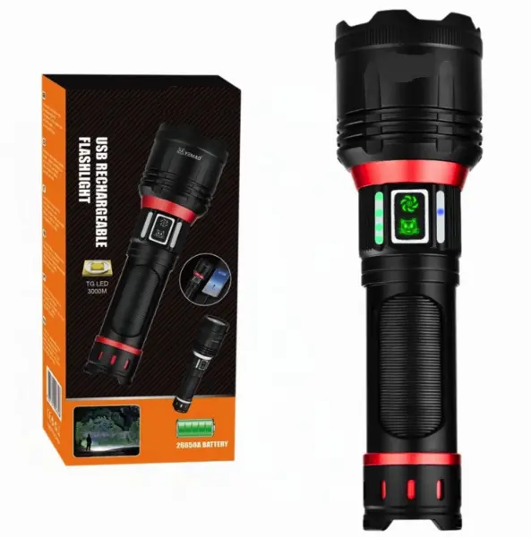 Lanterna tactica de mana YM B631 D de 2500LM baterie 26650 (5000 mAh)