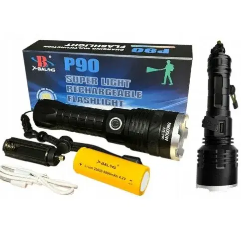 Lanterna ULTRA LED A72 P90 Zoom 5 Moduri Rezistenta Apa Aluminiu 17cm