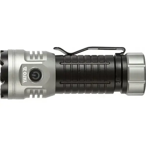 Lanterna Yato YT-085612, 30W, 3000lm, 7 moduri, IPX4, 118x41x35mm, aluminiu, Argintiu/Negru