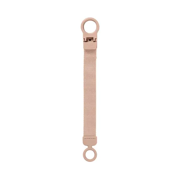 Lantisor Bibs clip Loop pentru suzeta Blush