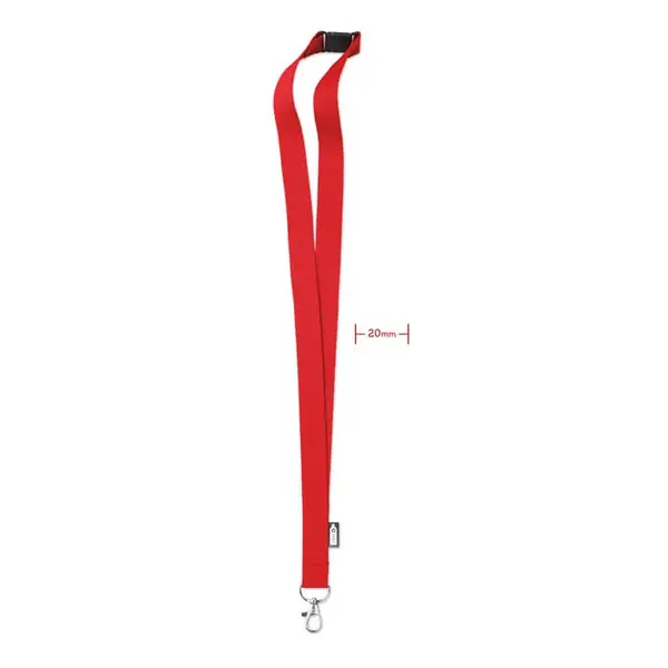 Lanyard din RPET cu carabina Lanyard din RPET cu carabina