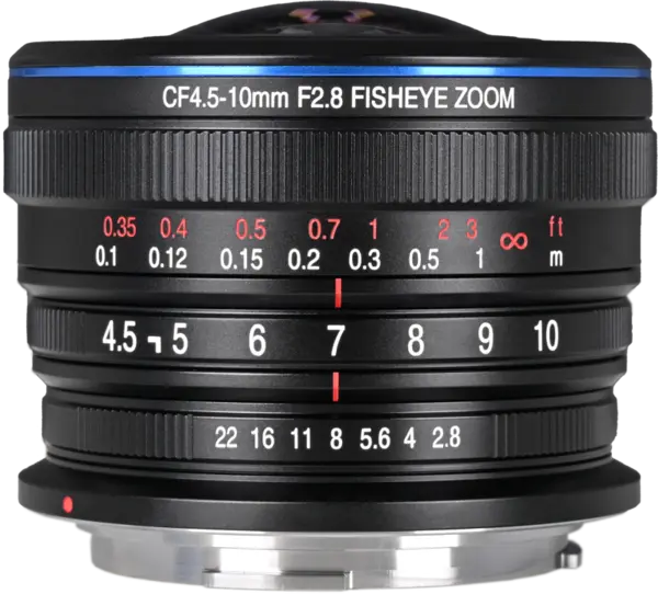 Laowa 4.5-10mm f/2.8 CF Zoom Fisheye, Obiectiv Zoom, Montura Canon RF, Efect Fisheye Dual, Diafragma Constanta f/2.8