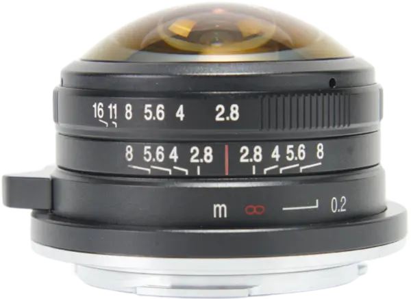 Laowa 4mm f/2.8 Fisheye, Montura MFT, Unghi 210 Grade, Diafragma f/2.8, Focalizare Manuala, Constructie Metalica