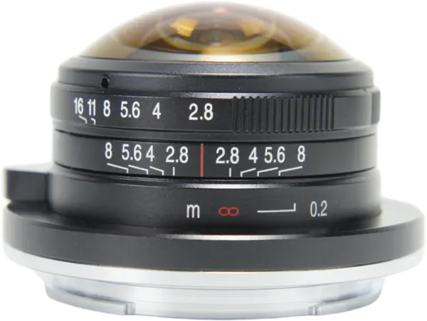 Laowa 4mm f/2.8 Fisheye, Obiectiv Fix, Montura Sony E, Unghi 210 Grade, Diafragma f/2.8, Constructie Metalica