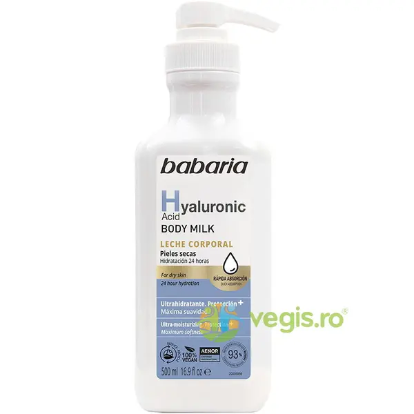 Lapte de Corp cu Acid Hialuronic 500ml