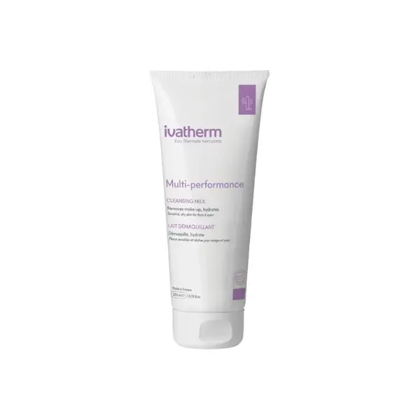 Lapte demachiant pentru fata si ochi, Multi-performance, 200 ml, Ivatherm