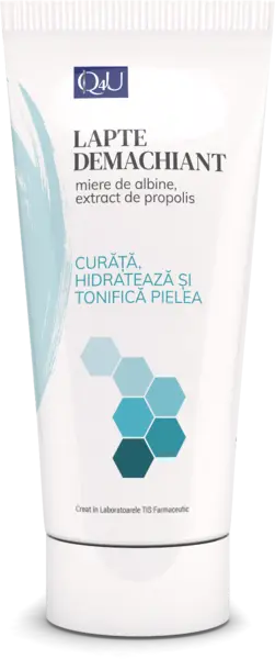 Lapte demachiant Q4U, 100ml, Tis Farmaceutic